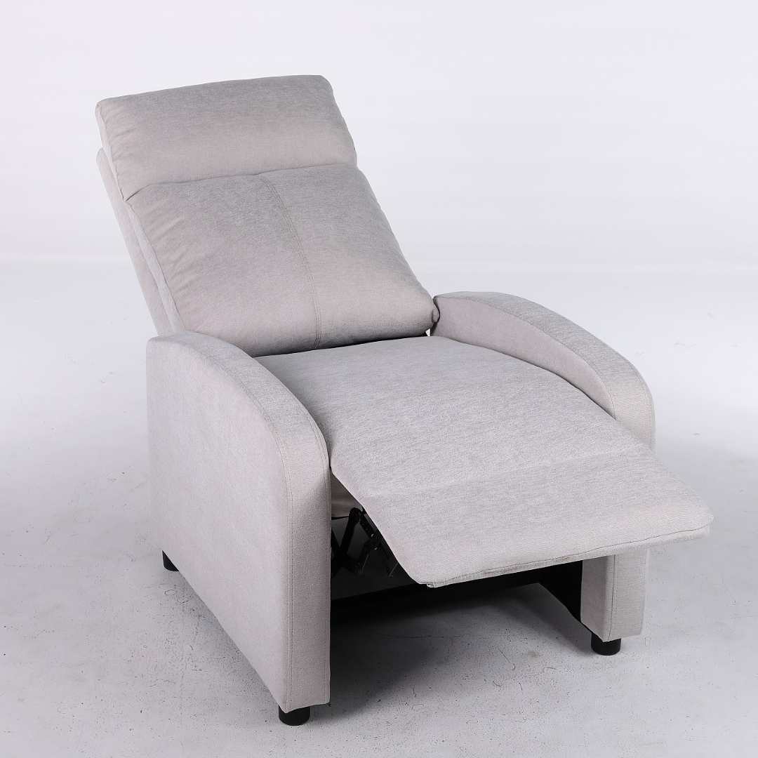 Fotoliu Recliner Stofa Gri