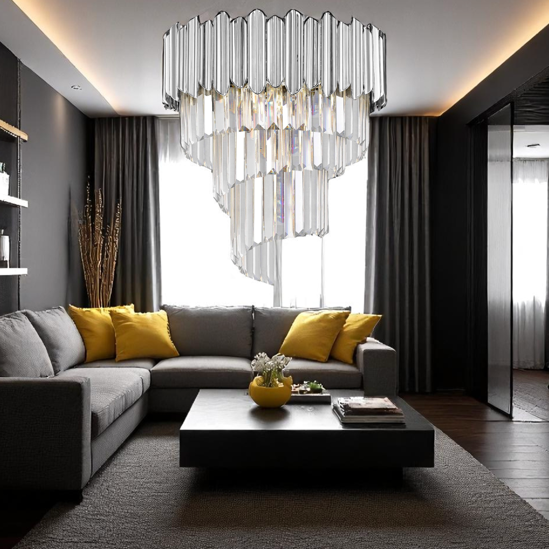 Candelabru Cristal Luxury Chrome GLADIUS