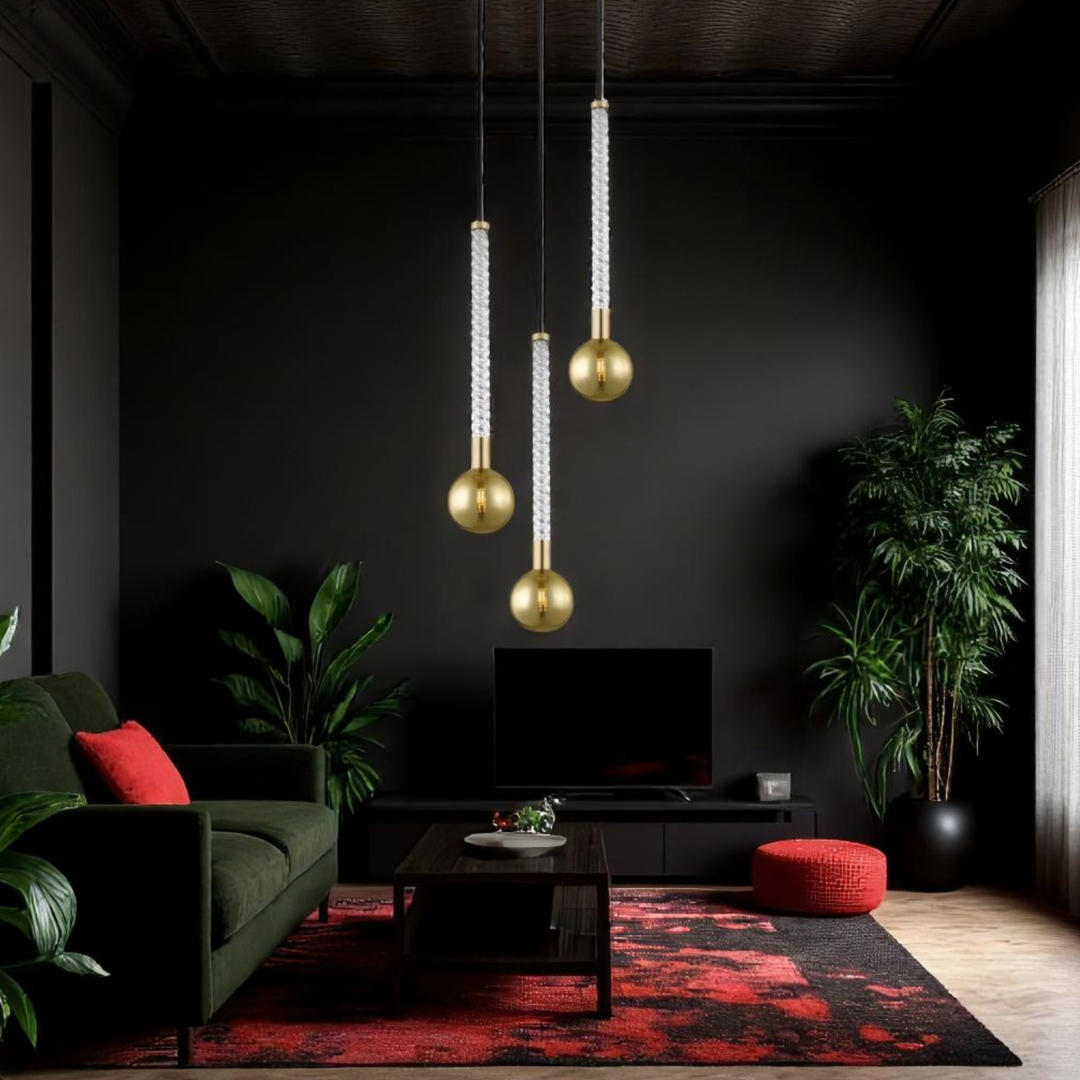 Lustra Suspendata Luxury Gold Mida