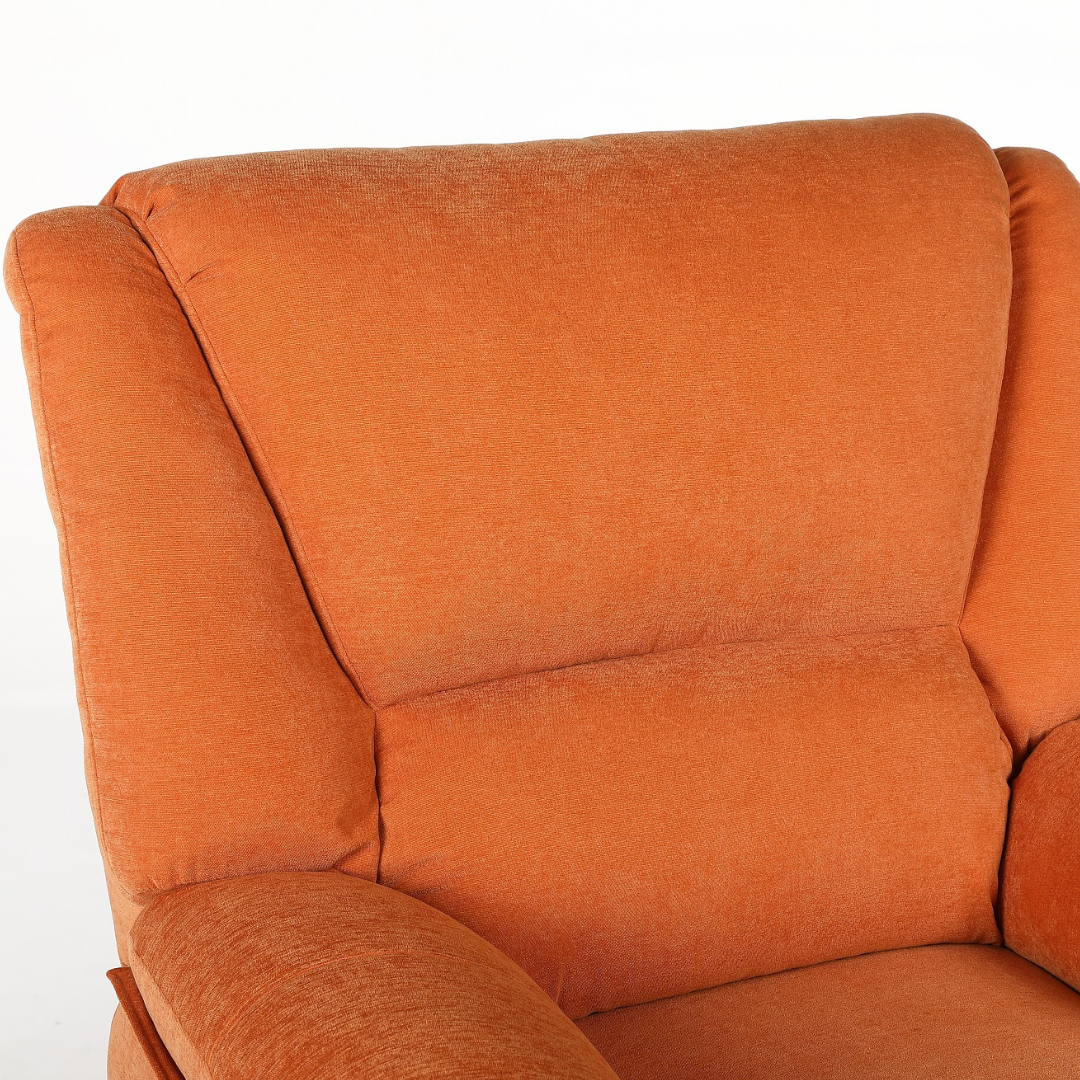 Fotoliu cu Masaj si Incalzire, Recliner Electric, Portocaliu