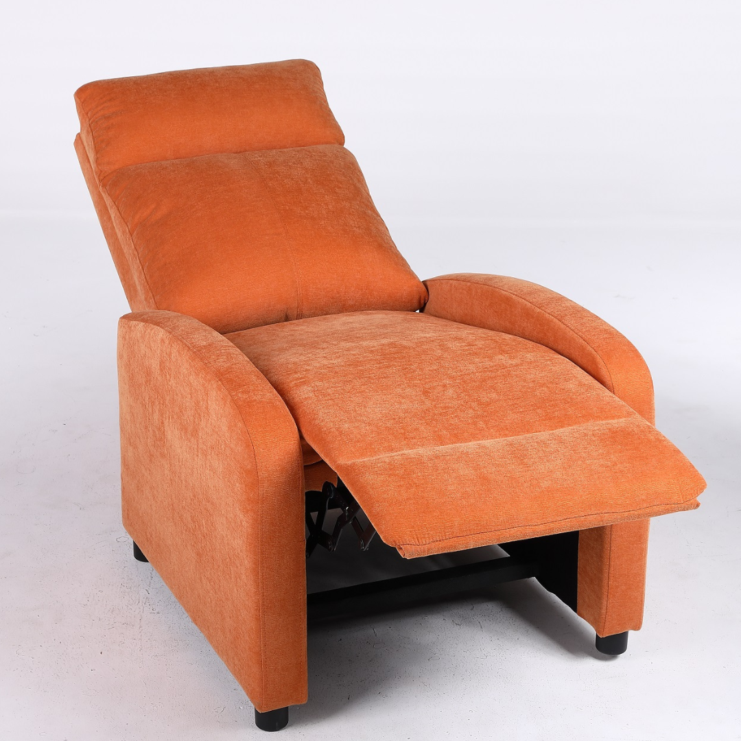 Fotoliu Recliner Stofa Portocaliu