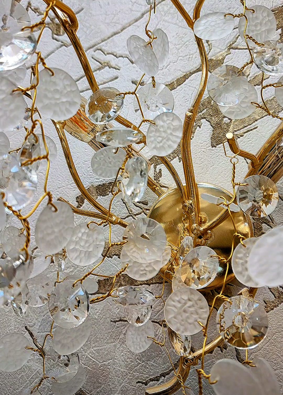 Aplica Perete Cristal Luxury Golden SunFlower