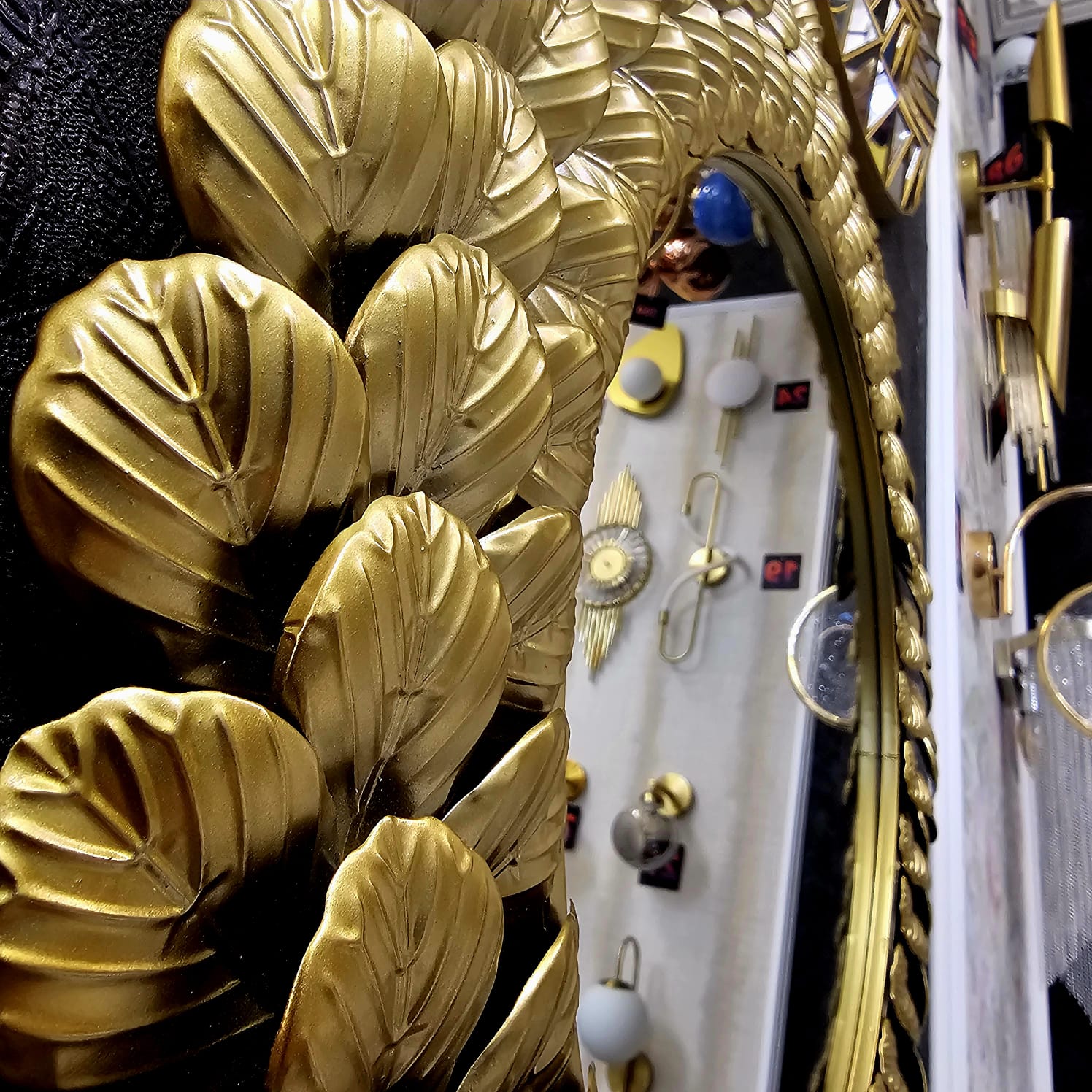 Oglindă de Perete Premium Royal Leaves