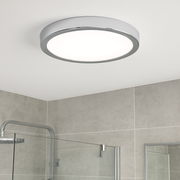Plafonieră LED Baie IP44 FUEVA 5 Silver Echivalent 250W