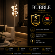 Lampadar Premium Bubble Gold 7xG9 | 155CM