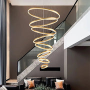 Lustra LED WONDERLAND Luxury Gold 8 Segmente Echivalent 3000W Telecomanda