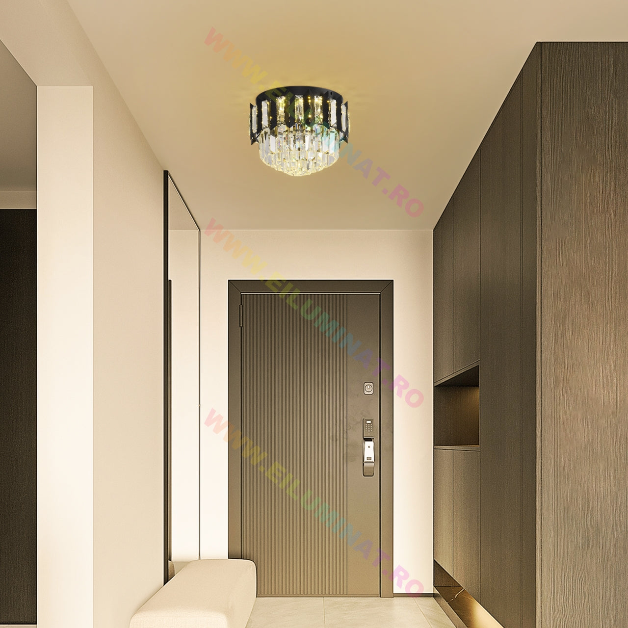 Aplica LED BLACK SHINE 30cm Echivalent 300W