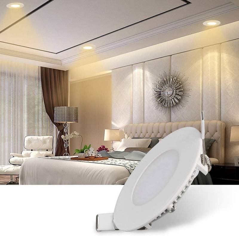Spot LED 6W Slim Rotund Alb / ⌀118mm / Incastrabil