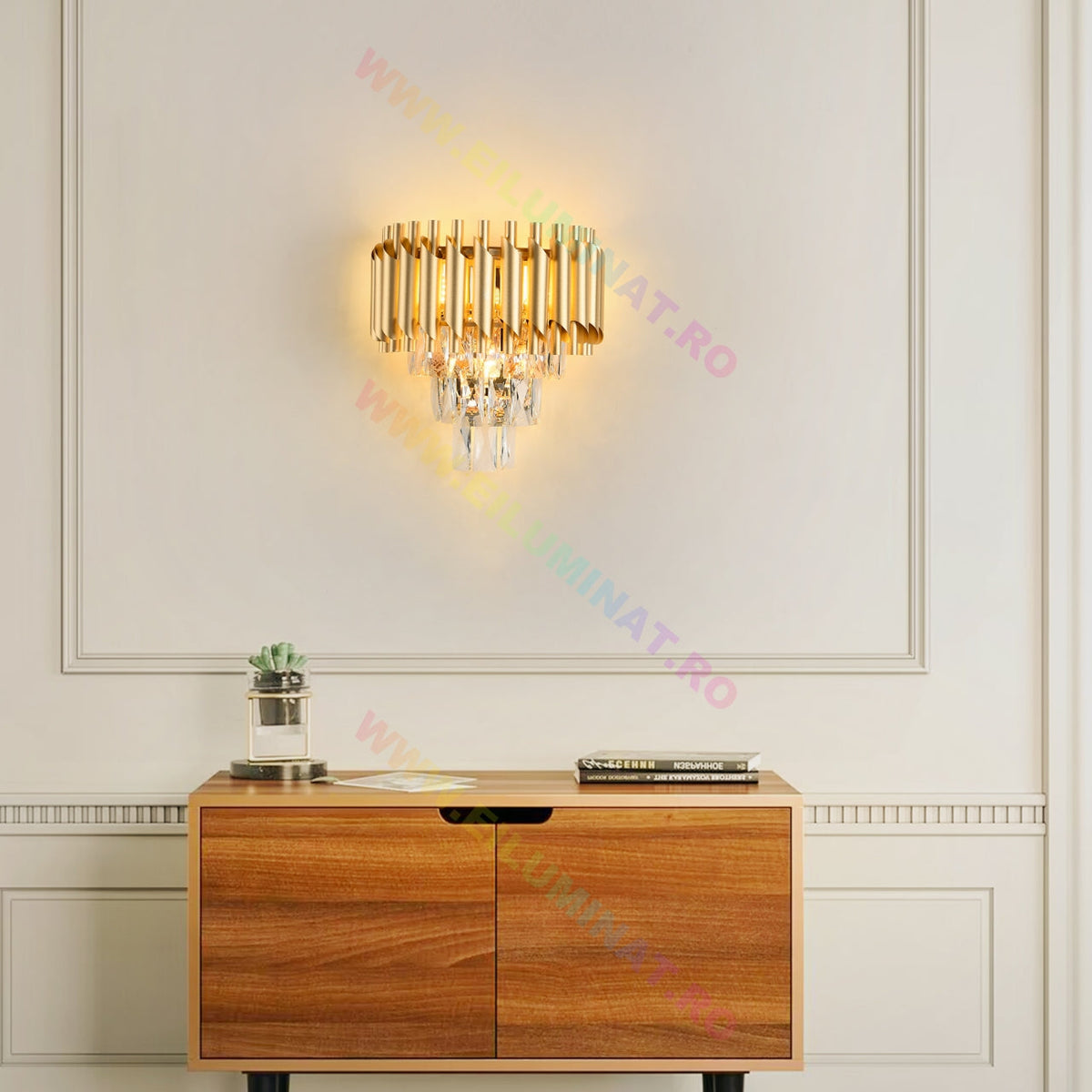 Aplica Perete Cristal Golden Panther AURIE / CRISTAL / APLICA PERETE Wall Light Fixtures