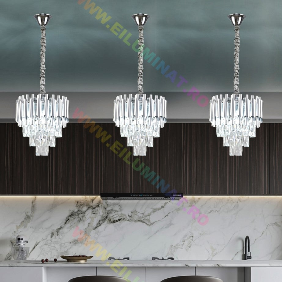 Candelabru Cristal Silver Panther 300mm