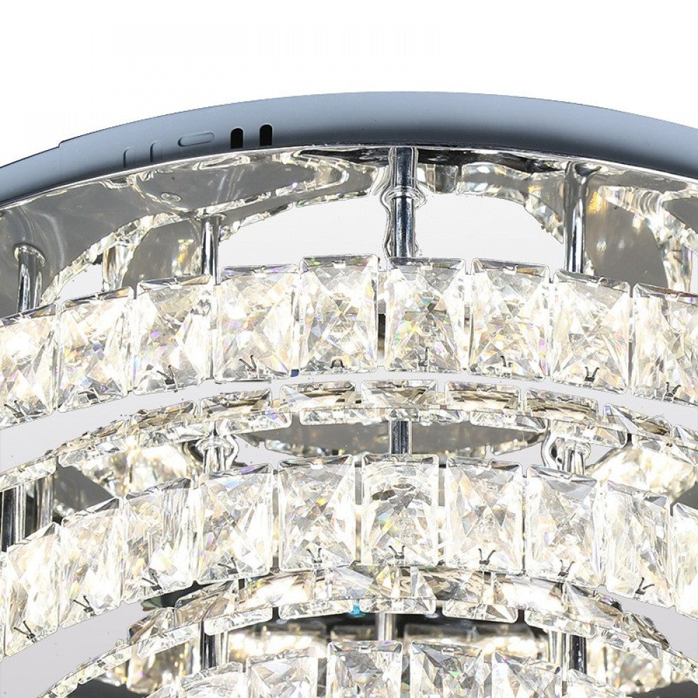 Lustra LED Cristal Exquisite Round Echivalent 800W Telecomanda