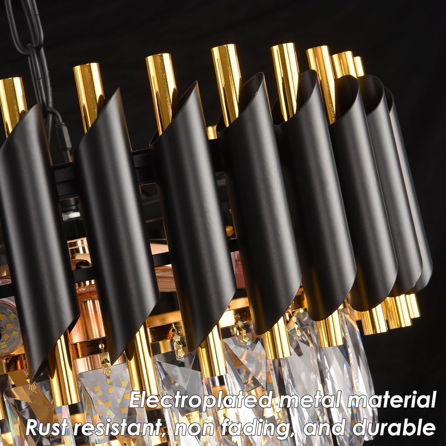 Candelabru Cristal BLACK PANTHER 800x300mm