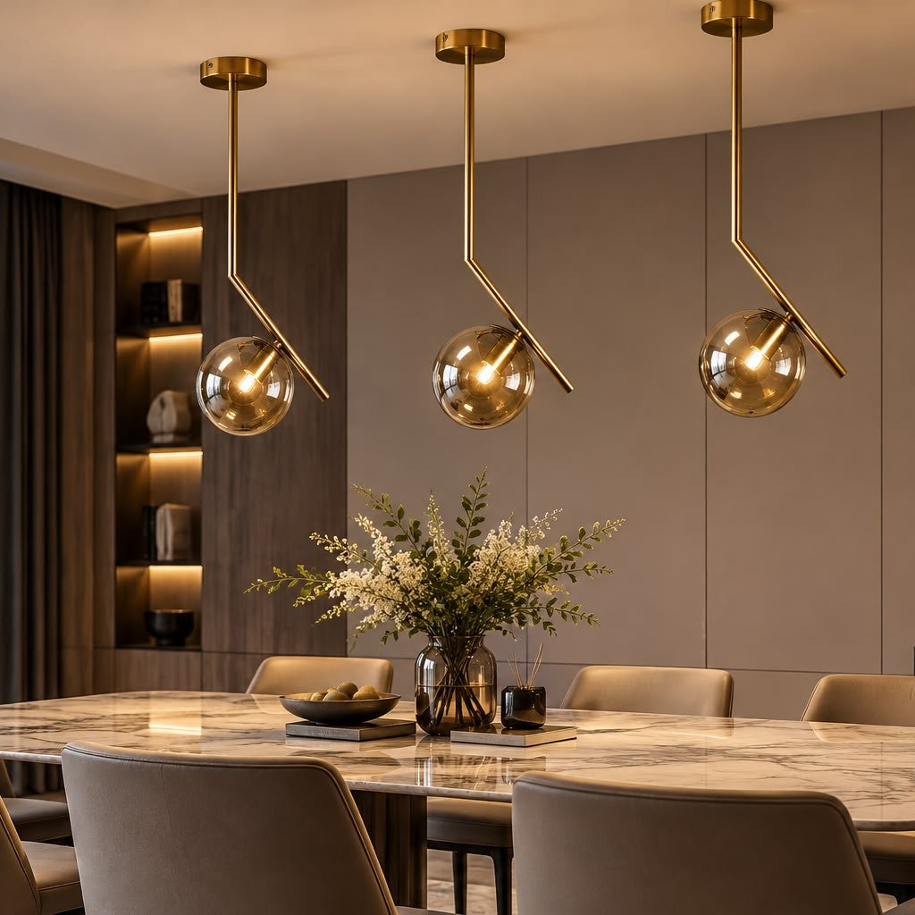 Lustra CRATO Gold Abajur Fumuriu 1xE14