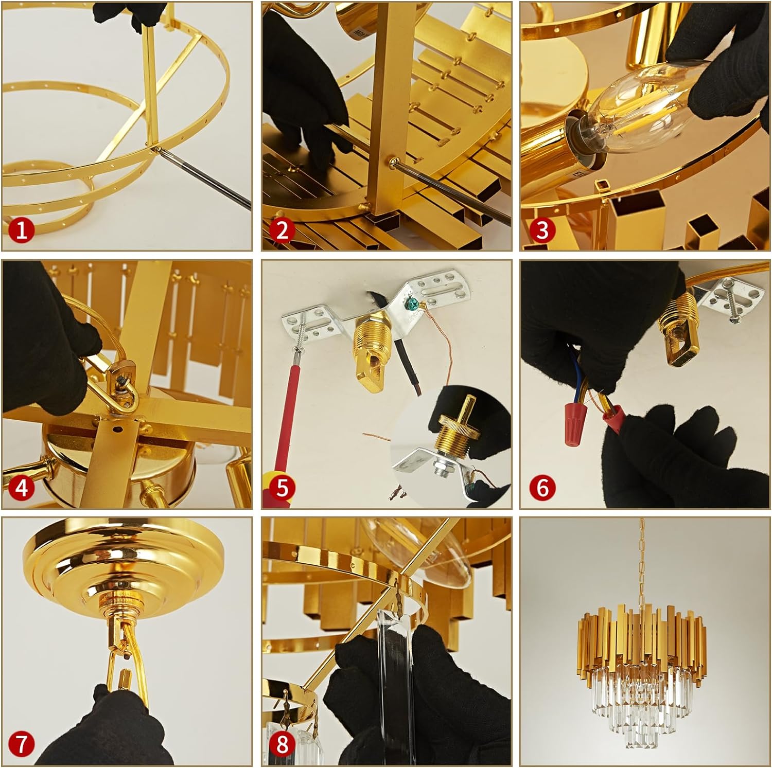 Candelabru Cristal GOLDEN MAXI 400mm