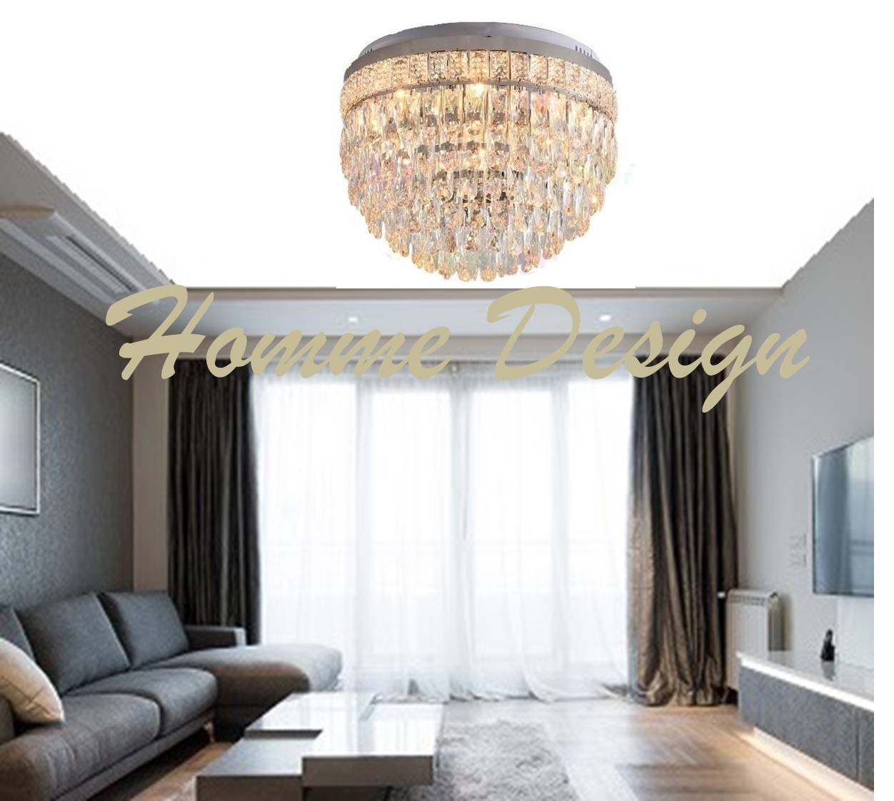 Lustra ZOE CRISTAL 500mm Telecomanda