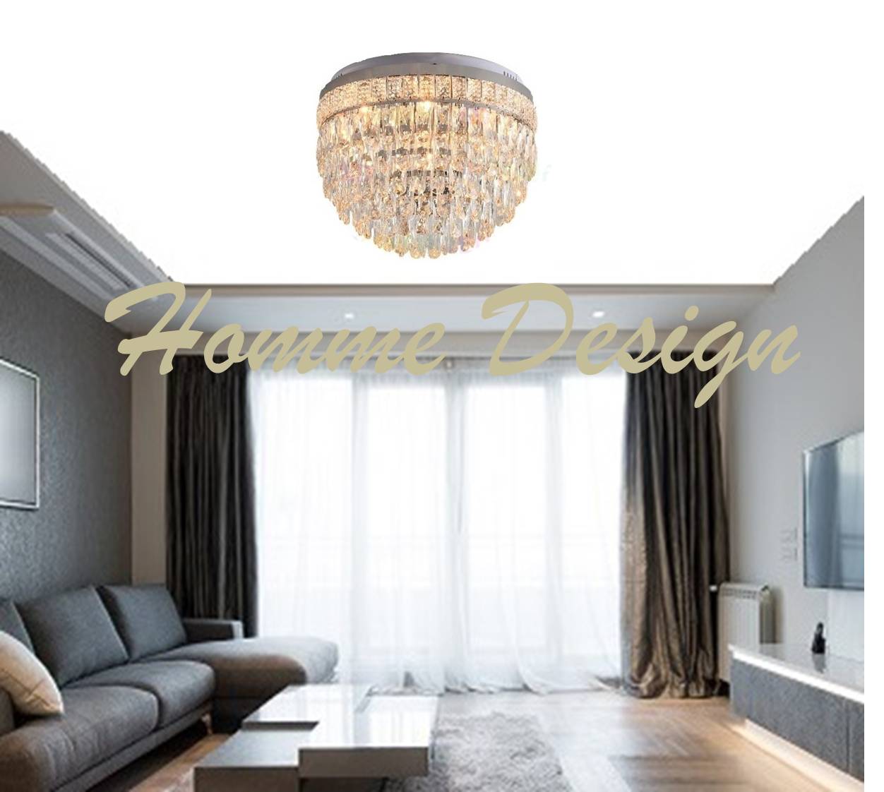 Lustra ZOE CRISTAL 400mm Telecomanda