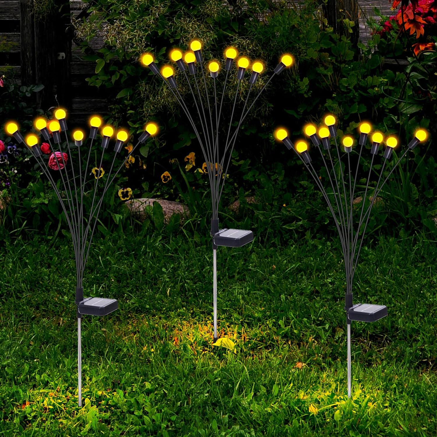 Lampa Led Solara Fireflys - Set 2 Buc Landscape Pathway Lighting