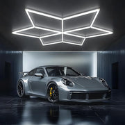 Plafoniera LED Forma Stea RFAN Lumina Rece 162x140CM Echivalent 1000W