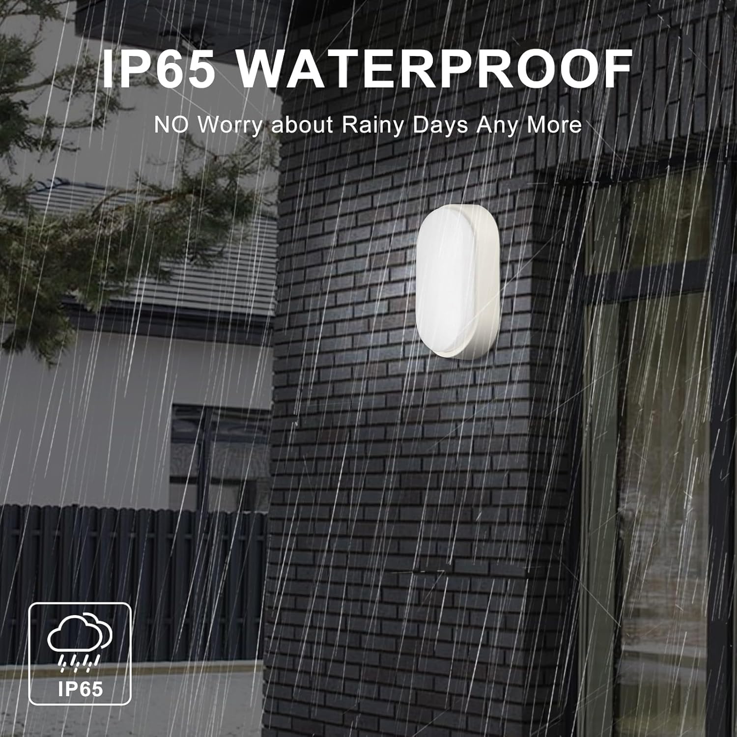 Aplica LED 12W Ovala BAT Alba Exterior Echivalent 100W