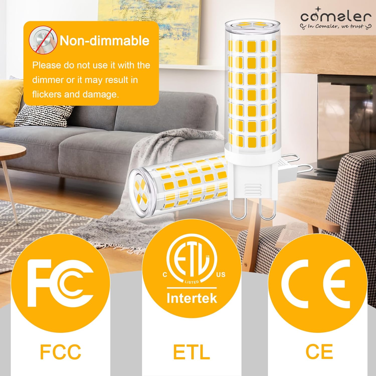 Bec LED G9 10W Ceramica Echivalent 90W