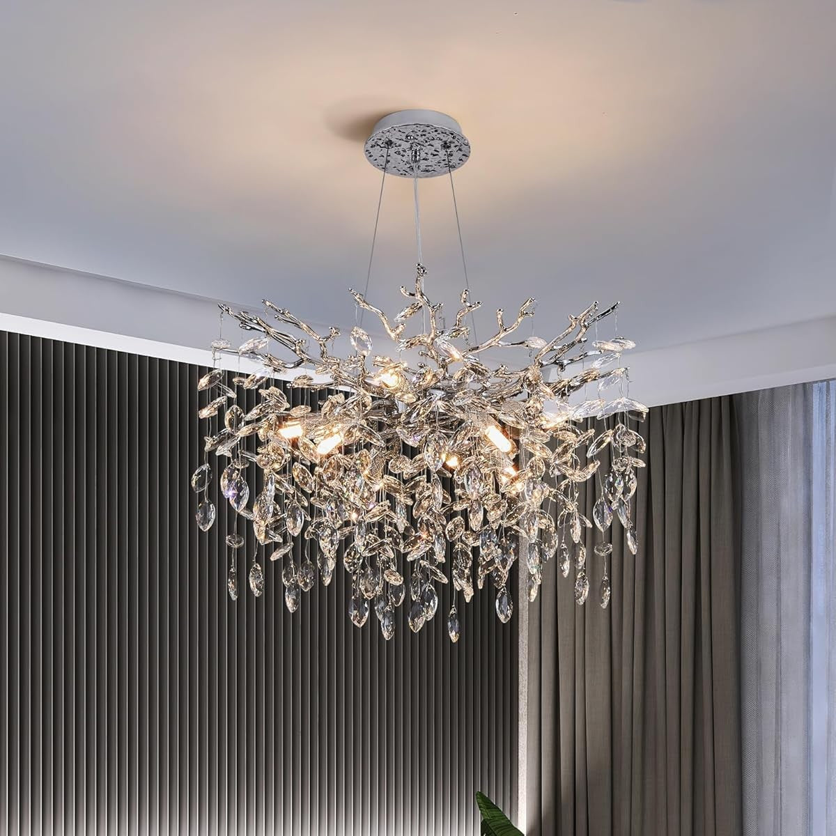 Candelabru Cristal Silver Crystal Harmony 46CM