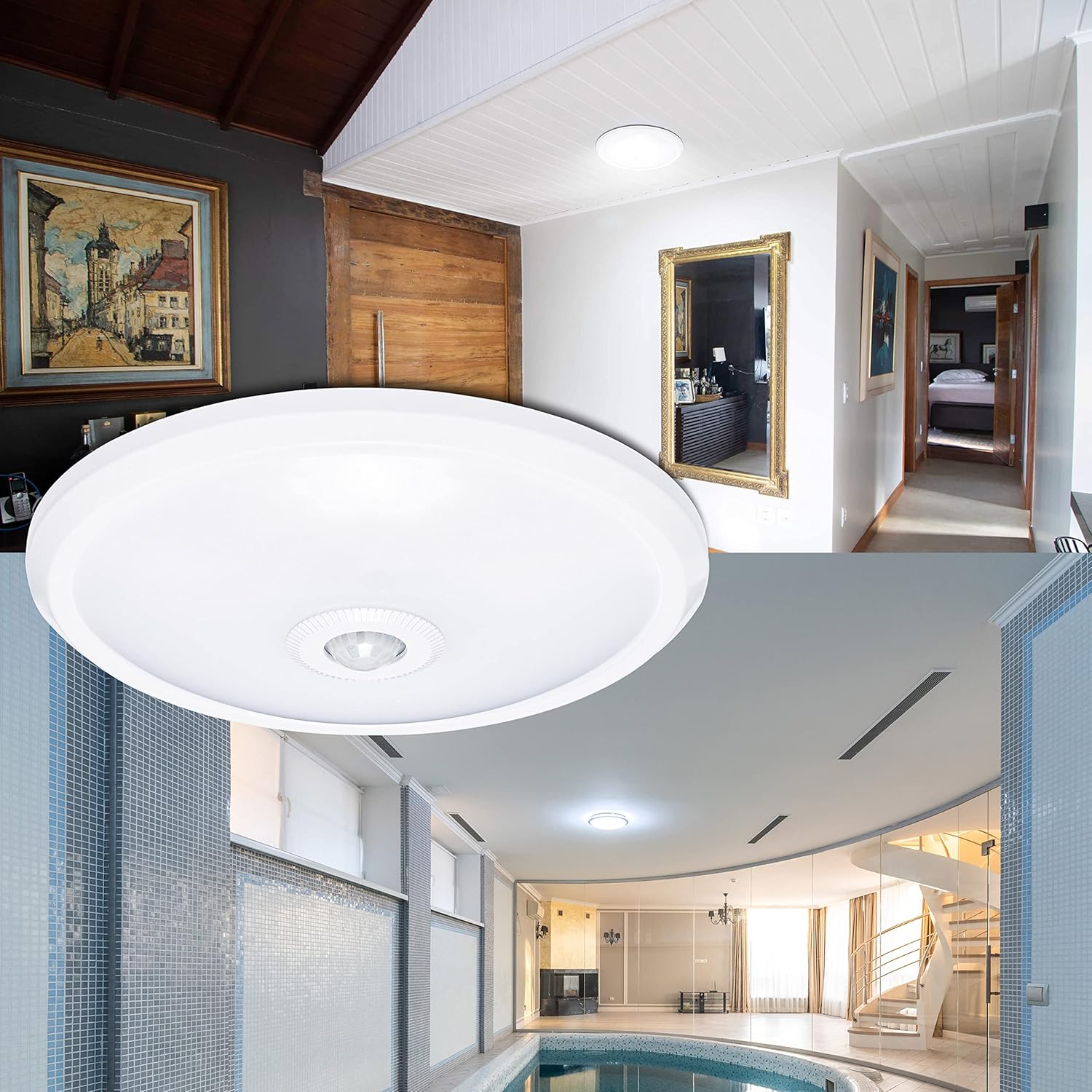 Plafoniera LED 12W Senzor Miscare Echivalent 75W