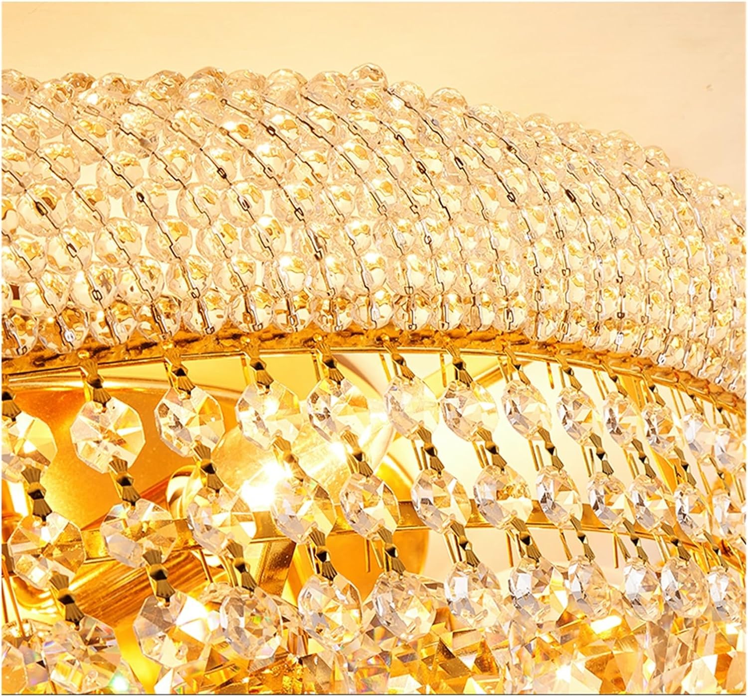 Lustra LED Aplicata Crystal Dome Telecomanda si RGB