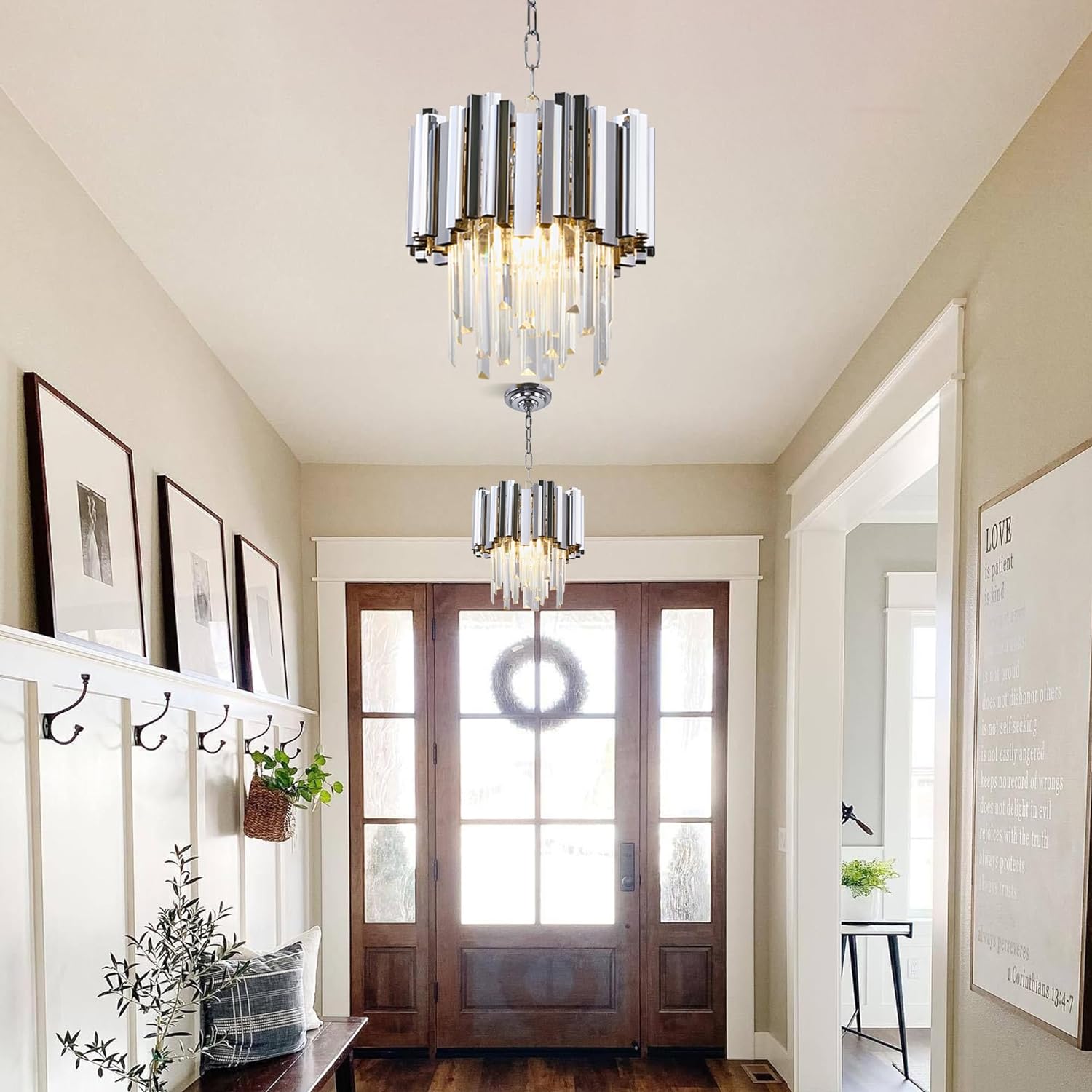 Candelabru Cristal GLORY SILVER 30cm