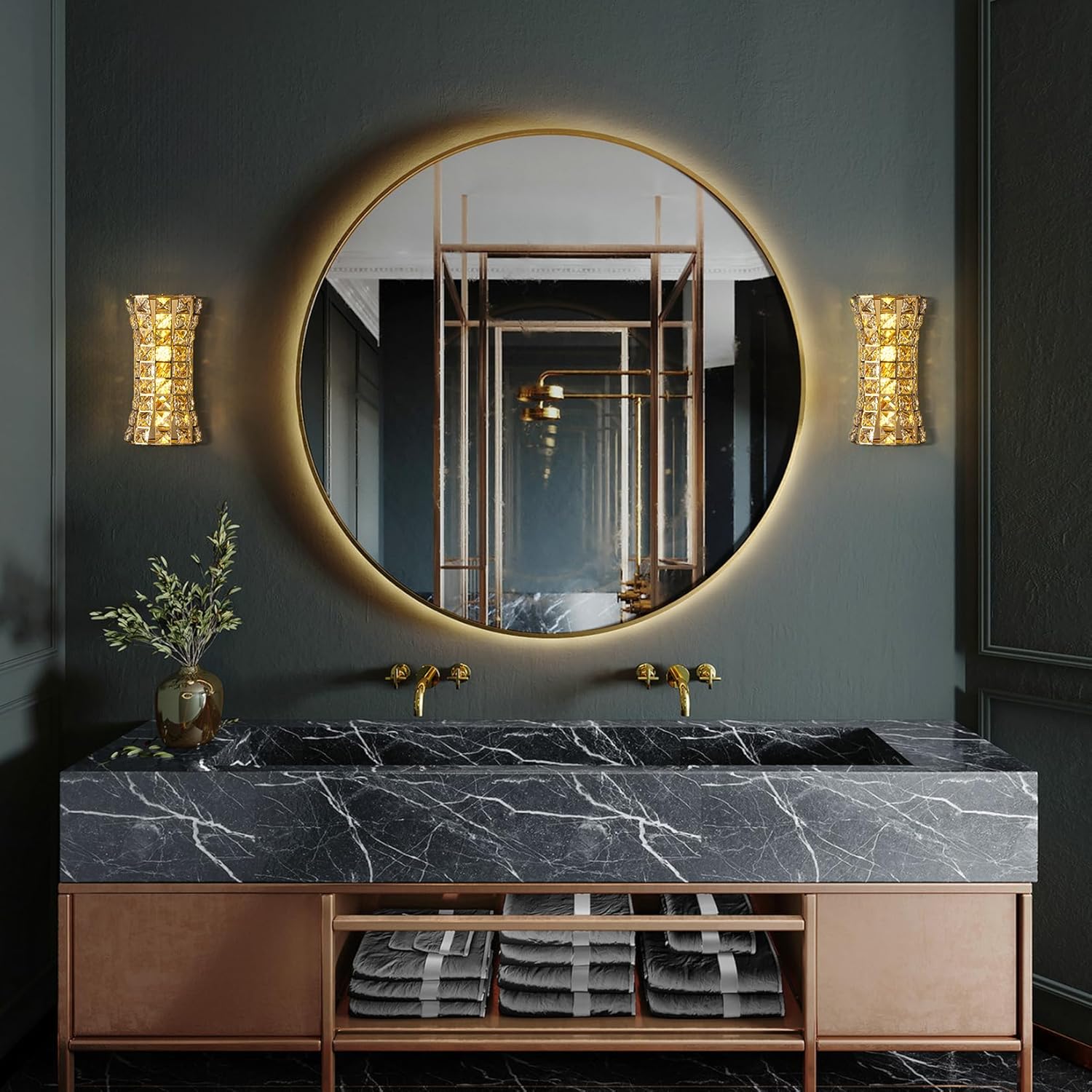 Aplica Cristal Golden Corset Deluxe 35cm