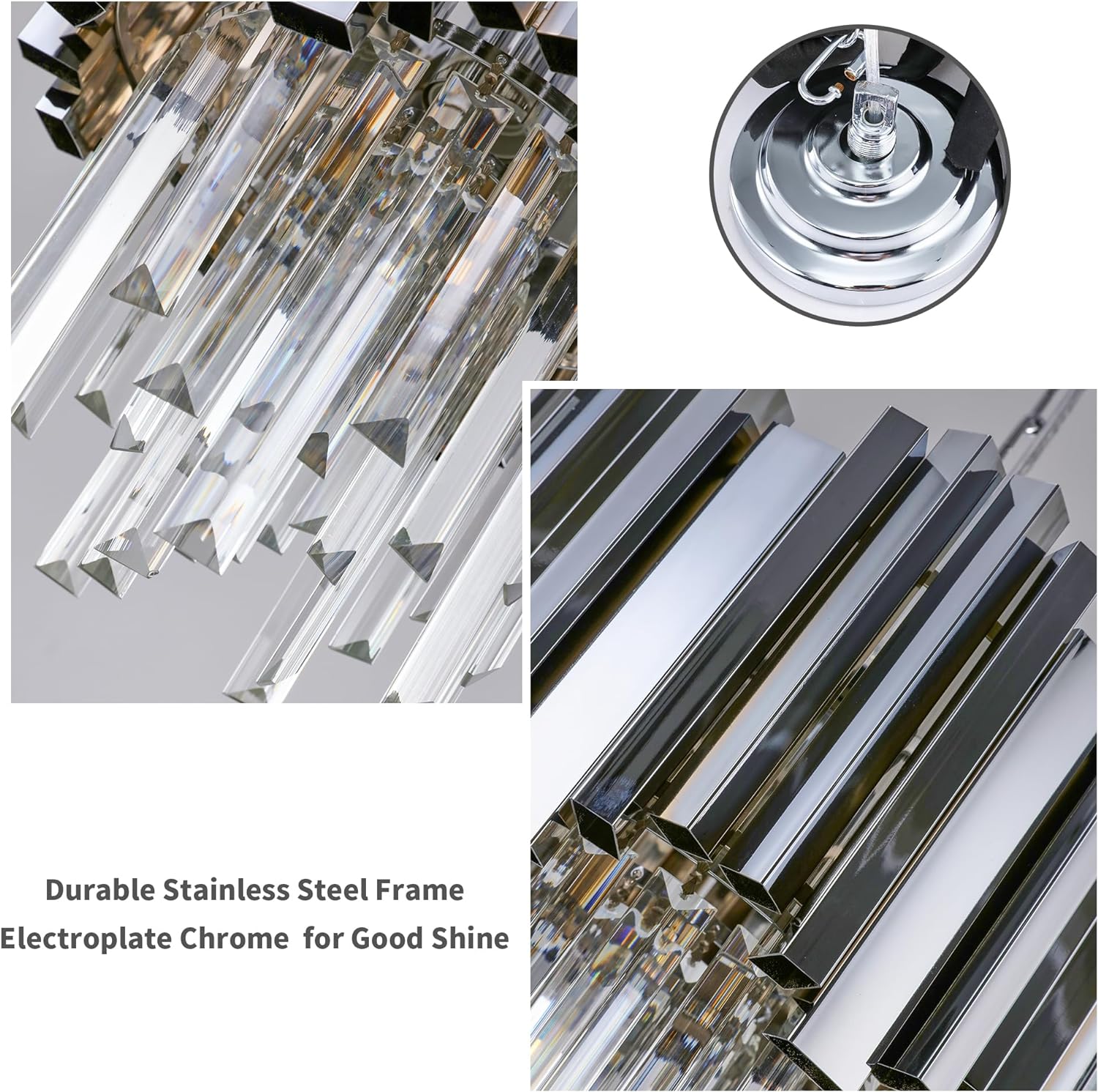 Candelabru Cristal GLORY SILVER 30cm