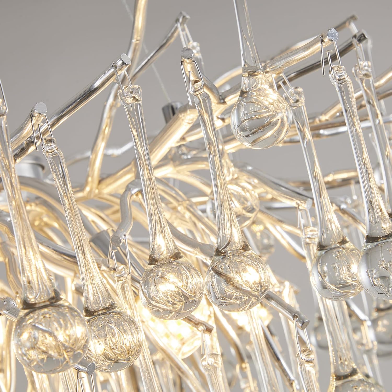 Candelabru Cristal LUXURY Silver Tears 60CM