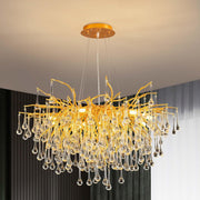 Candelabru Cristal LUXURY Golden Tears 60CM