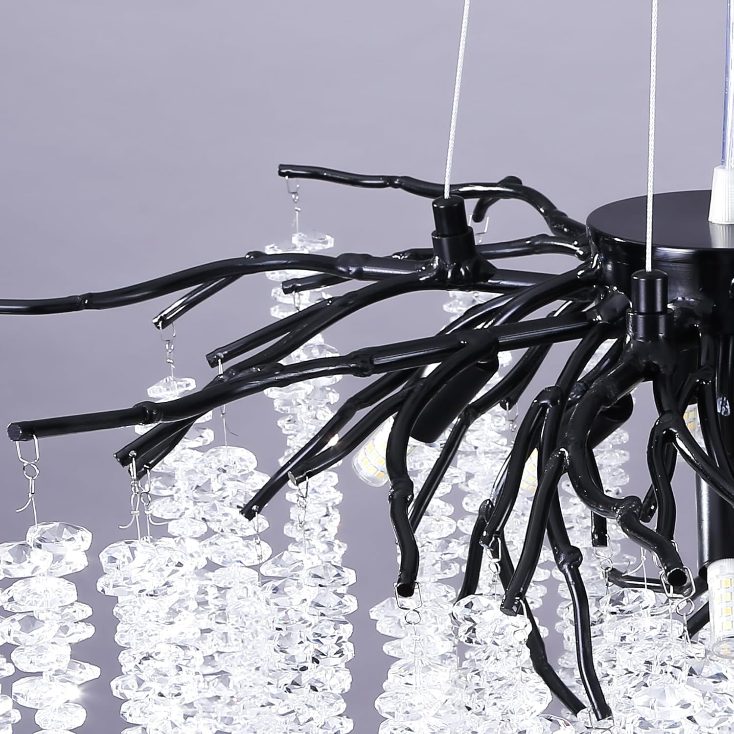 Candelabru Cristal LUXURY Black Willow 100CM
