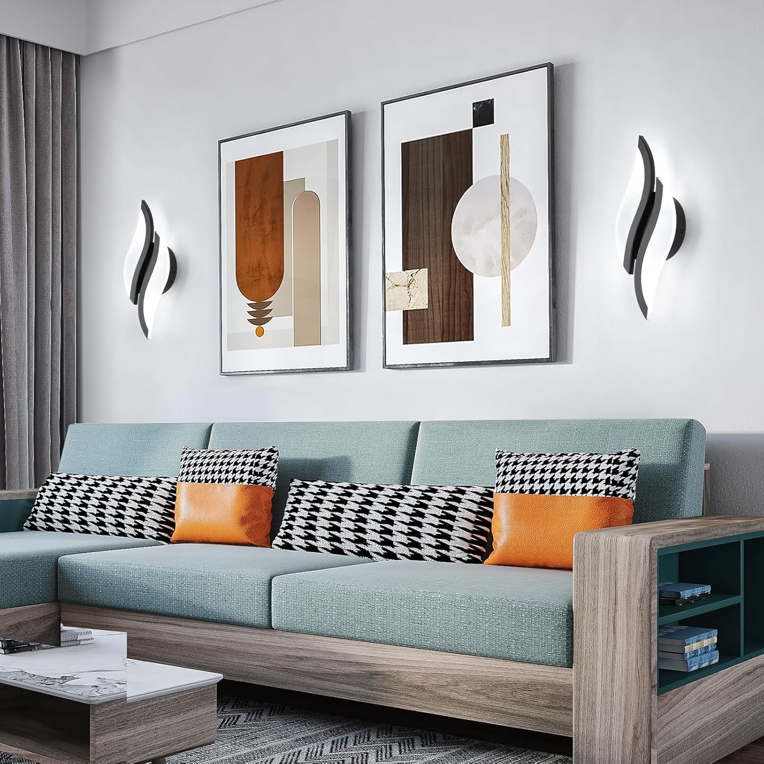 Aplica LED ASCO 8W Neagra Echivalent 40W