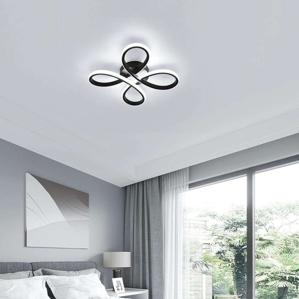 Lustra LED ZENDRA BLACK Echivalent 400W cu Telecomanda