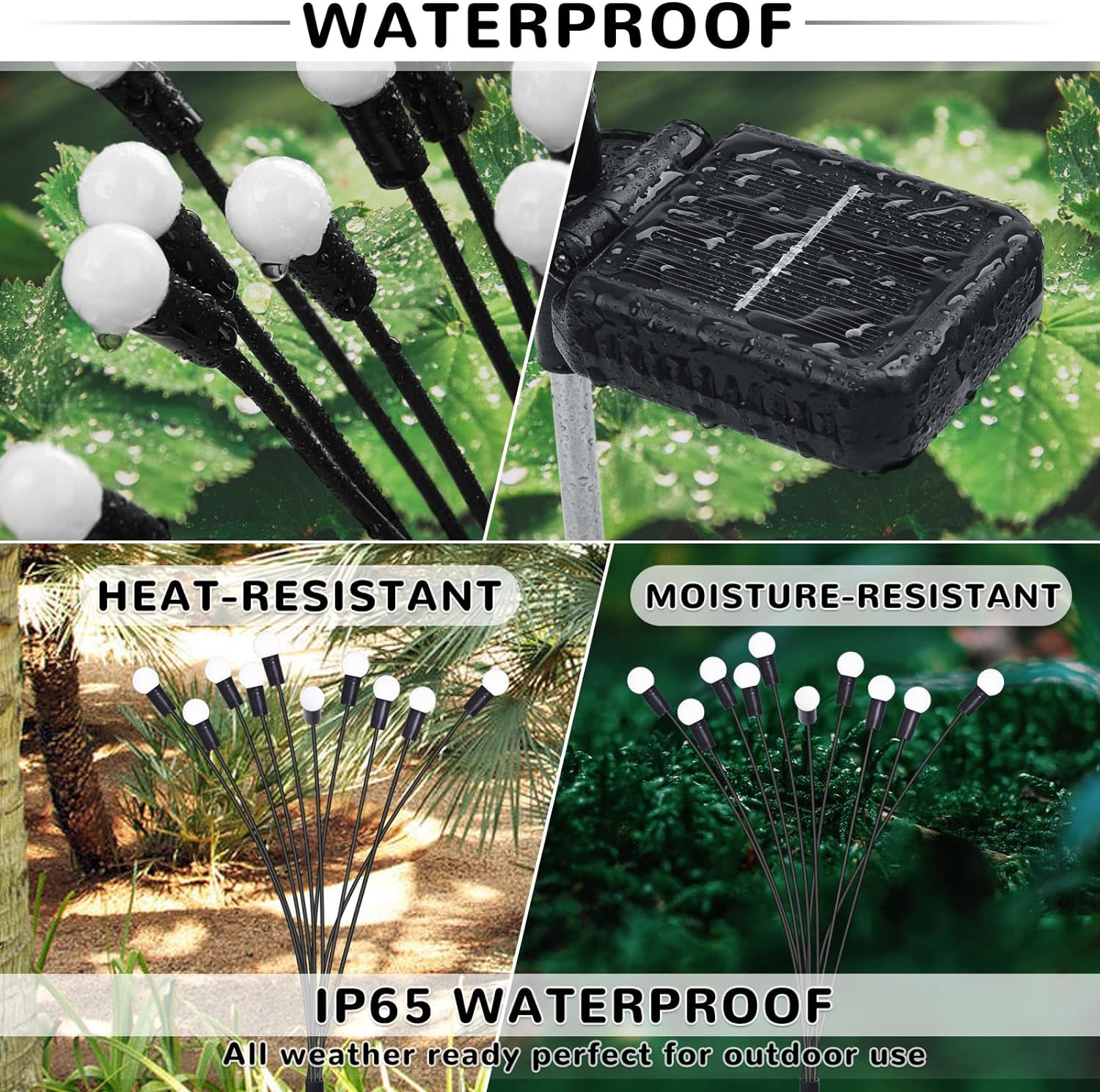 Lampa Led Solara Fireflys - Set 2 Buc Landscape Pathway Lighting