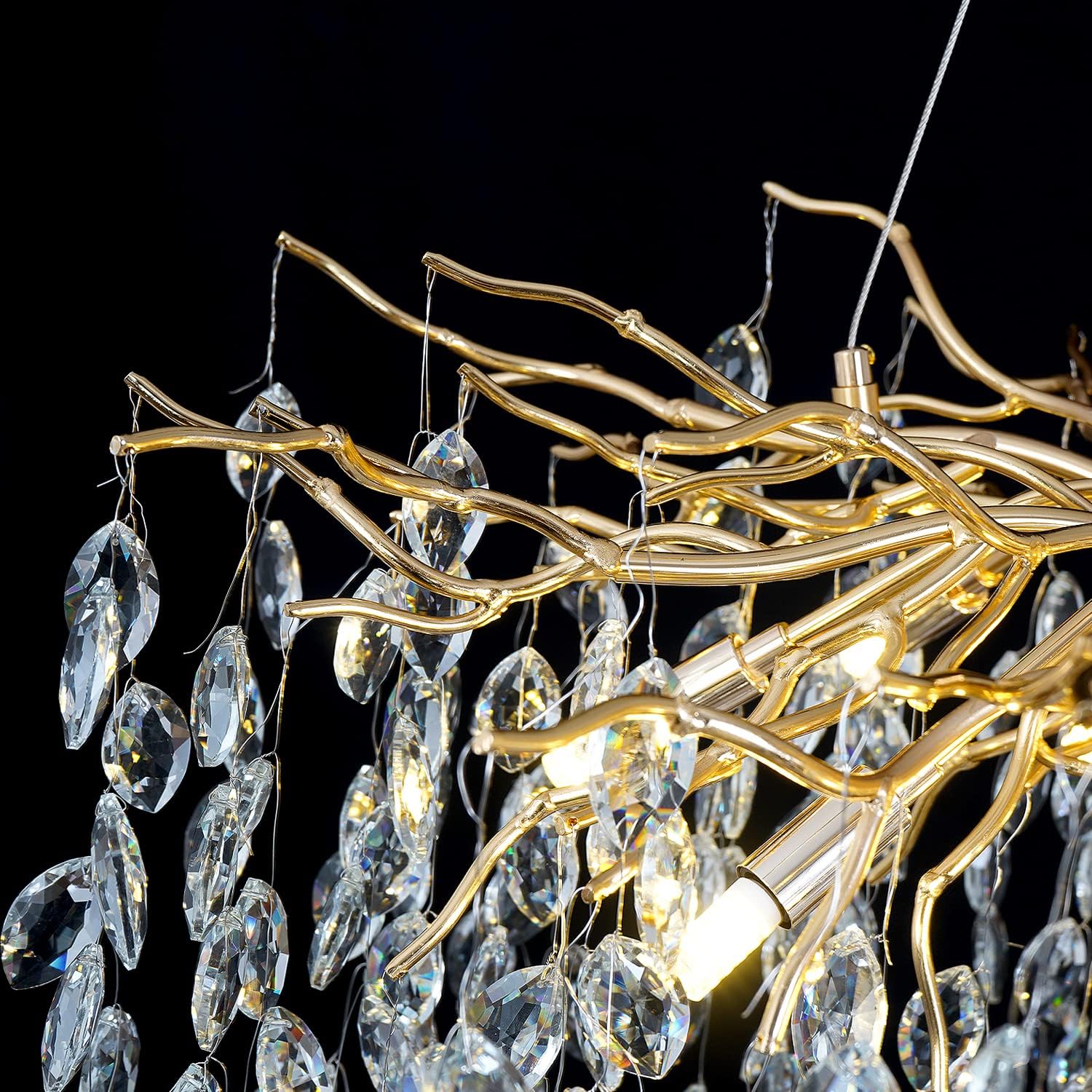 Candelabru Cristal LUXURY Golden Klara Chandeliers Crystal