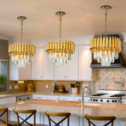 Candelabru Cristal Golden Panther 300mm