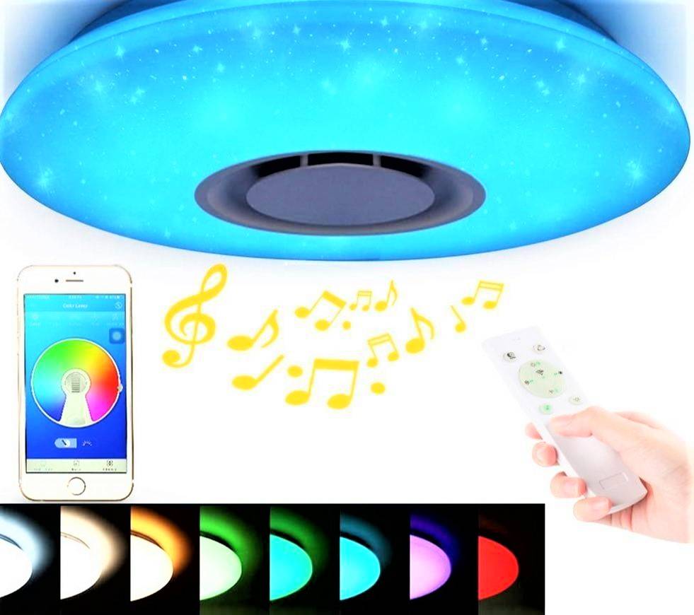 Plafoniera LED SMART 72W RGBW cu Bluetooth si Telecomanda