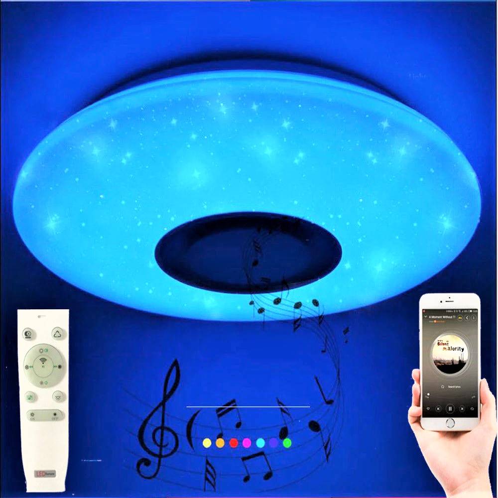Plafoniera LED SMART 72W RGBW cu Bluetooth si Telecomanda