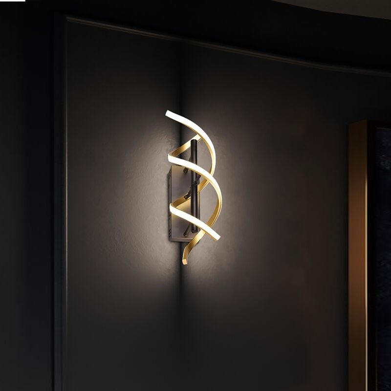 Aplica LED SEQUENCE Gold+Black Echivalent 150W