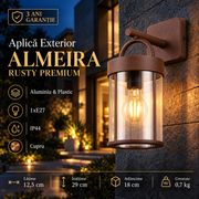 Aplica Exterior Tip Felinar Premium Almeira Rusty 1xE27 | IP44