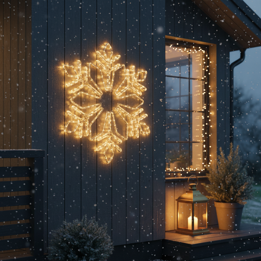 Fulg de Nea Decorativ LED Starfell 60x60cm IP44