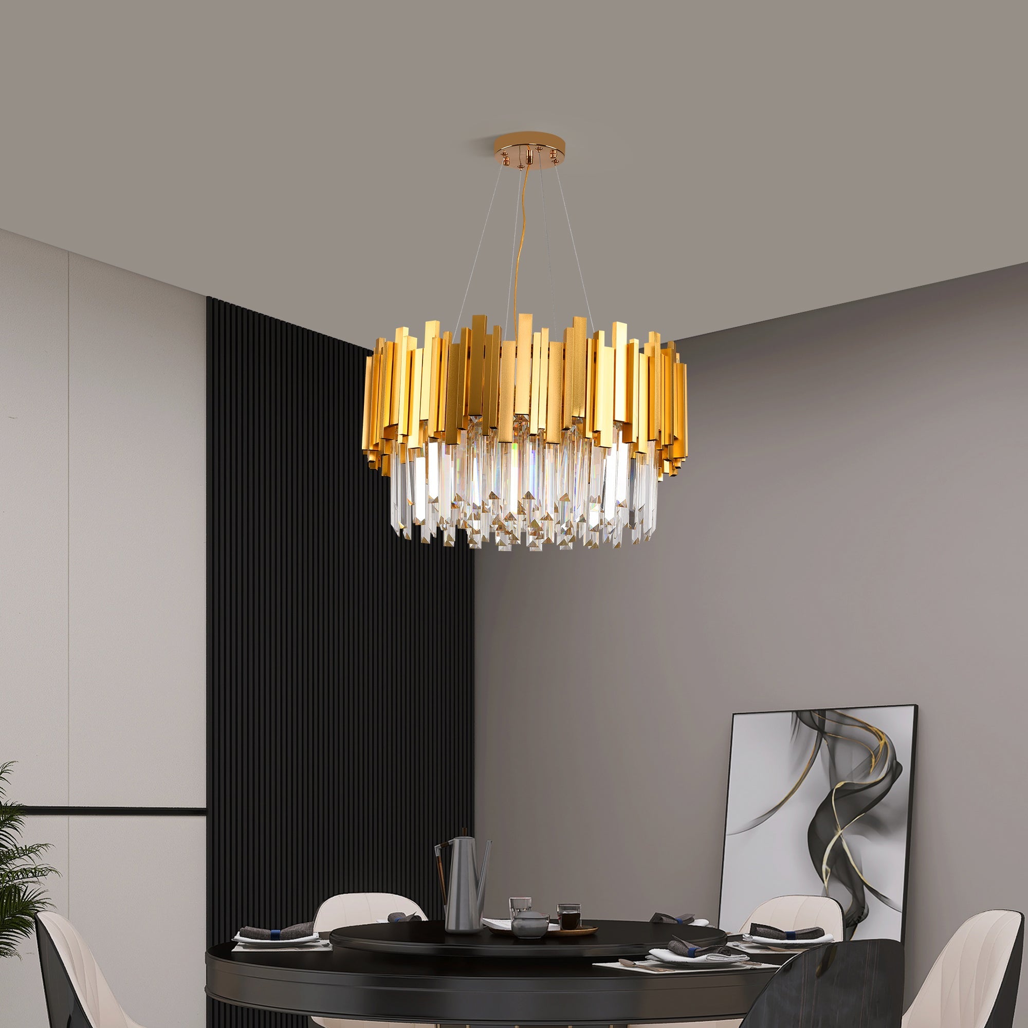 Candelabru Cristal GOLDEN RAVEN Ø50CM