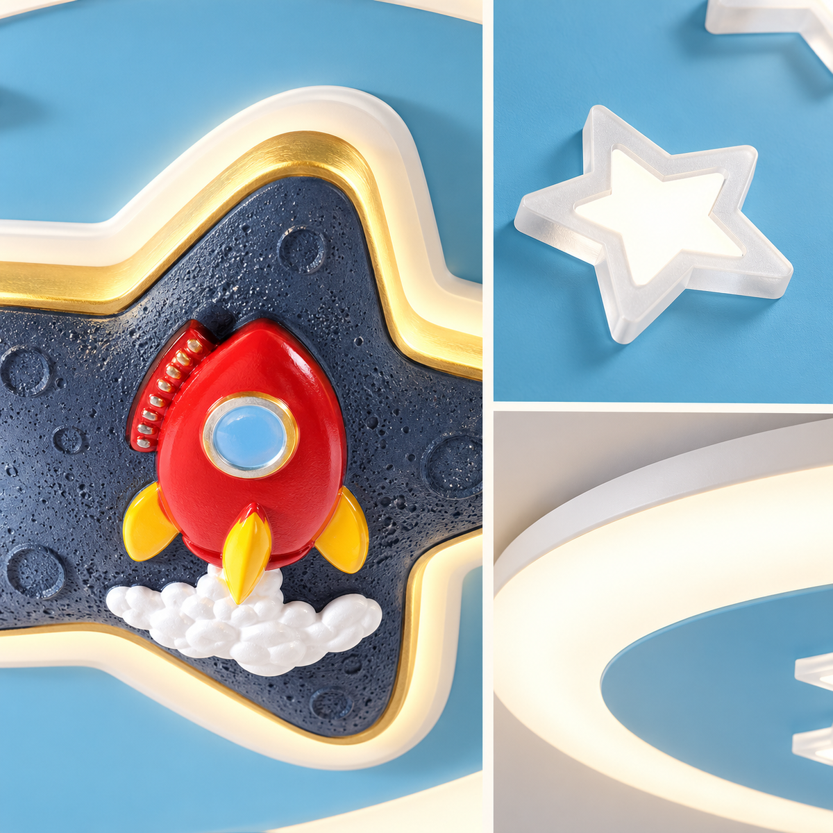 Lustra LED 65W Blue Stars Echivalent 300W