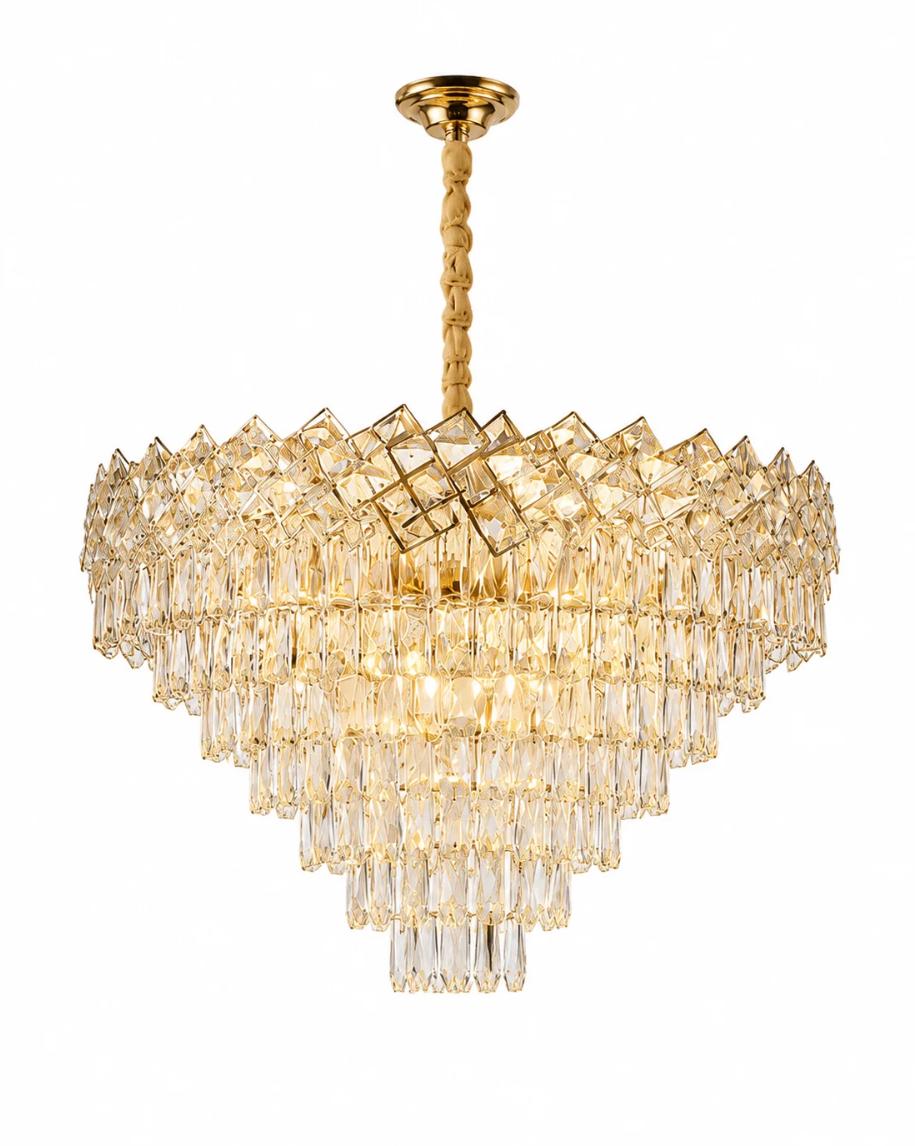 Candelabru Cristal MALLI Gold ⌀60CM