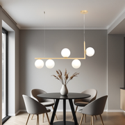 Lustra Abajur MAT 5xE27 Nordic Glow GOLD