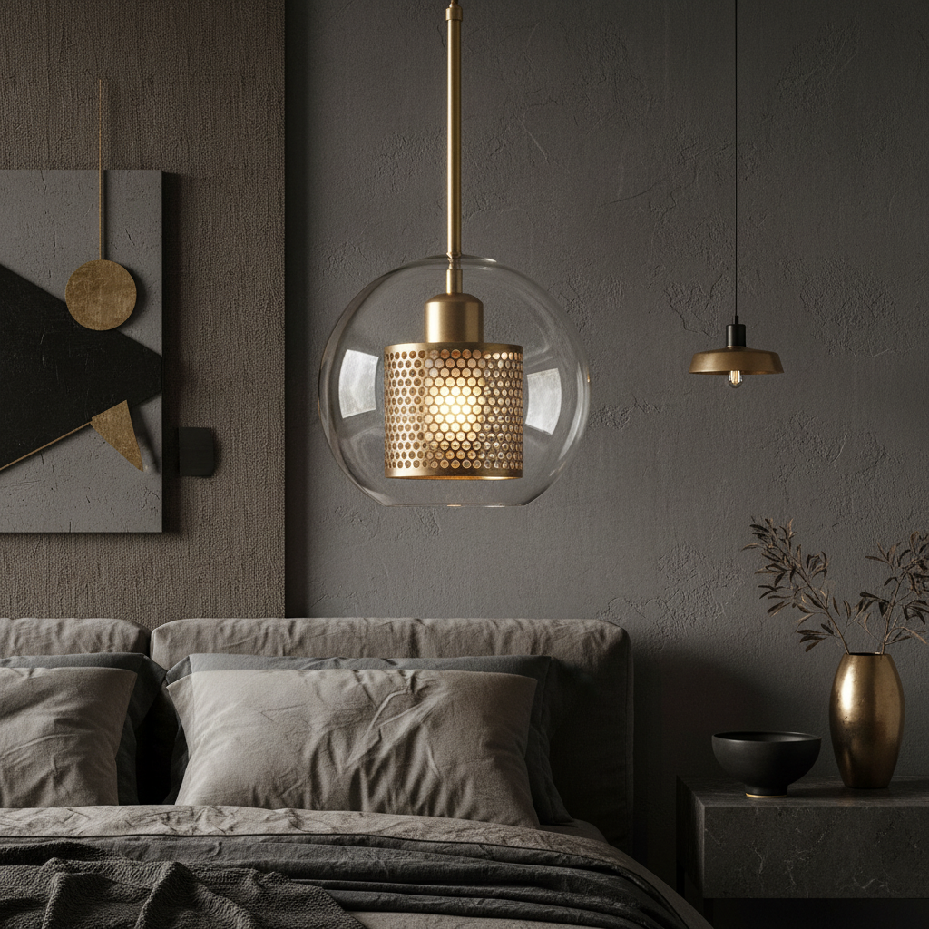 Pendul DELS 1xE27 Gold