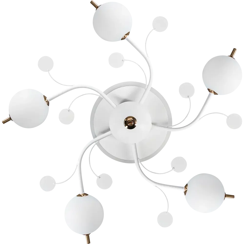 Lustra LED PROP 5+1 WHITE Echivalent 500W Telecomanda