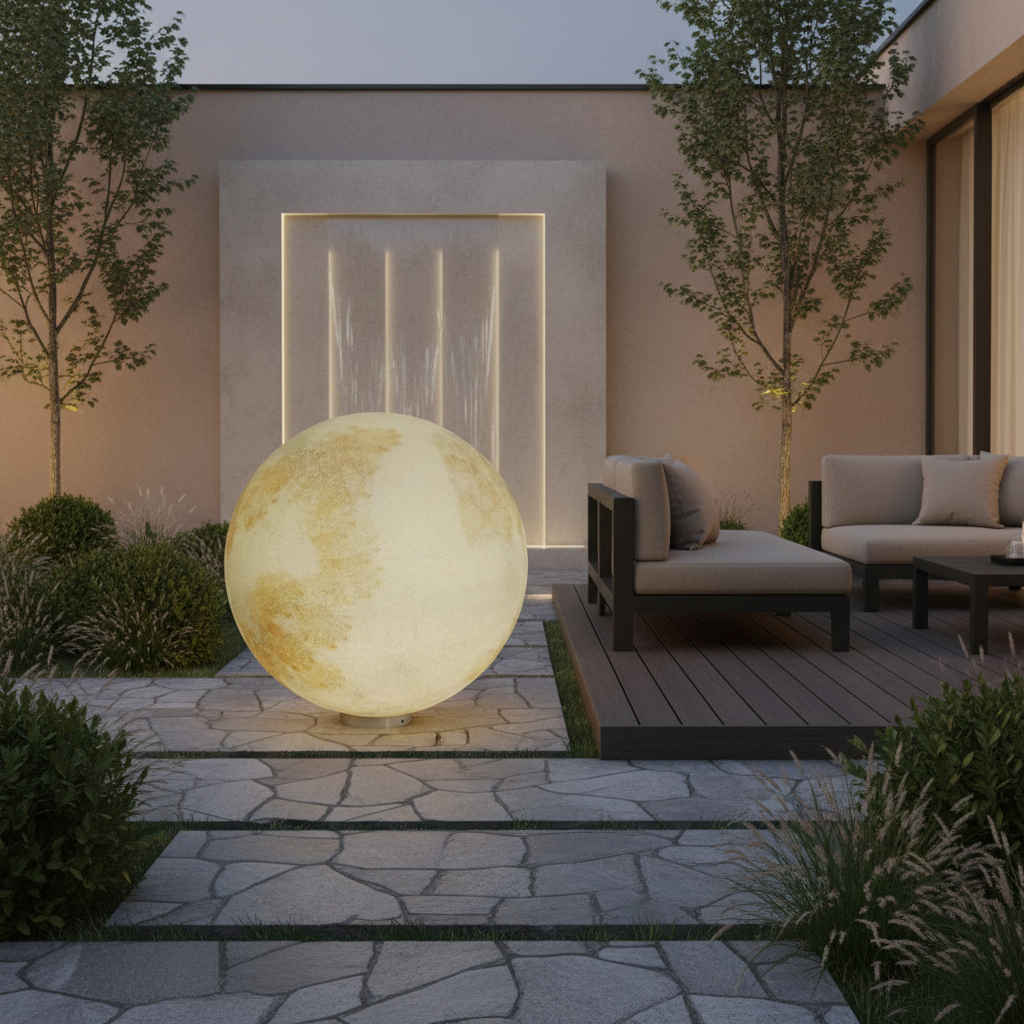 Glob Abajur Mat Exterior MOONGLOW 100CM